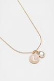 Initial Enamel Necklace  L  hi-res