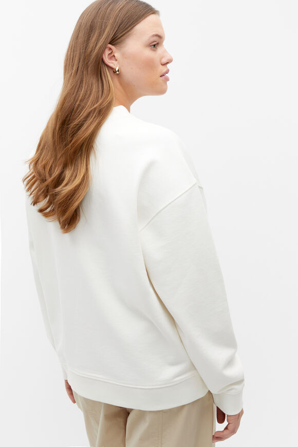 Stacked Logo Sweat  Cloud Cream  hi-res