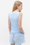 Asymmetric Rib Tank  Sky Blue  hi-res