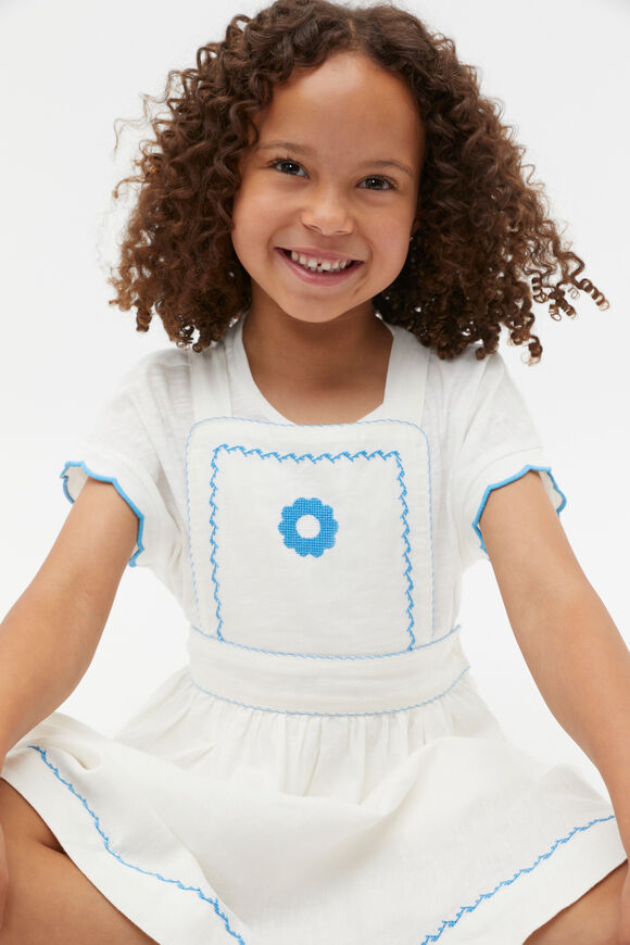 Embroidered Apron Dress  Canvas  hi-res