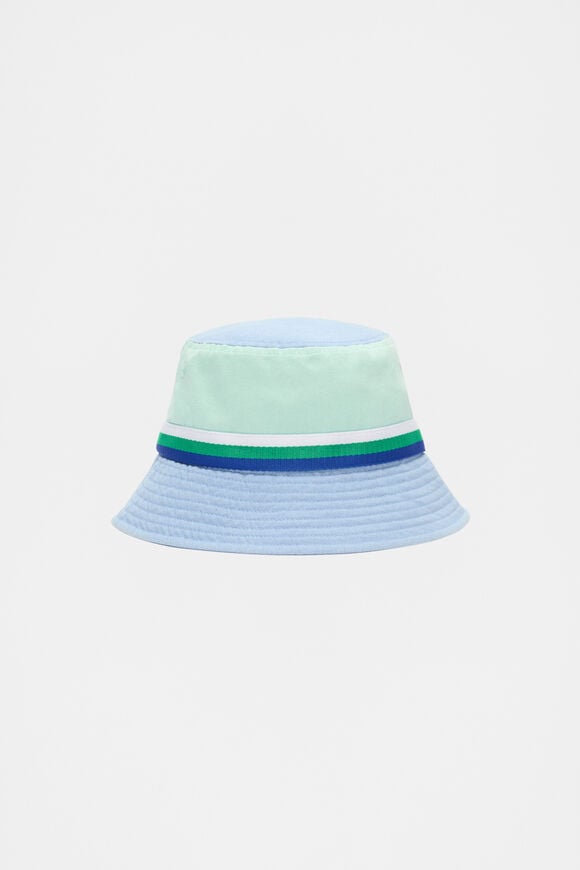 Colourblock Bucket Hat  Pale Mint  hi-res