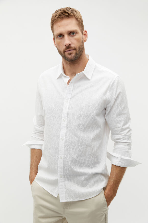 Seersucker Shirt  Vintage White  hi-res