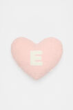 Heart Initial Cushion  E  hi-res