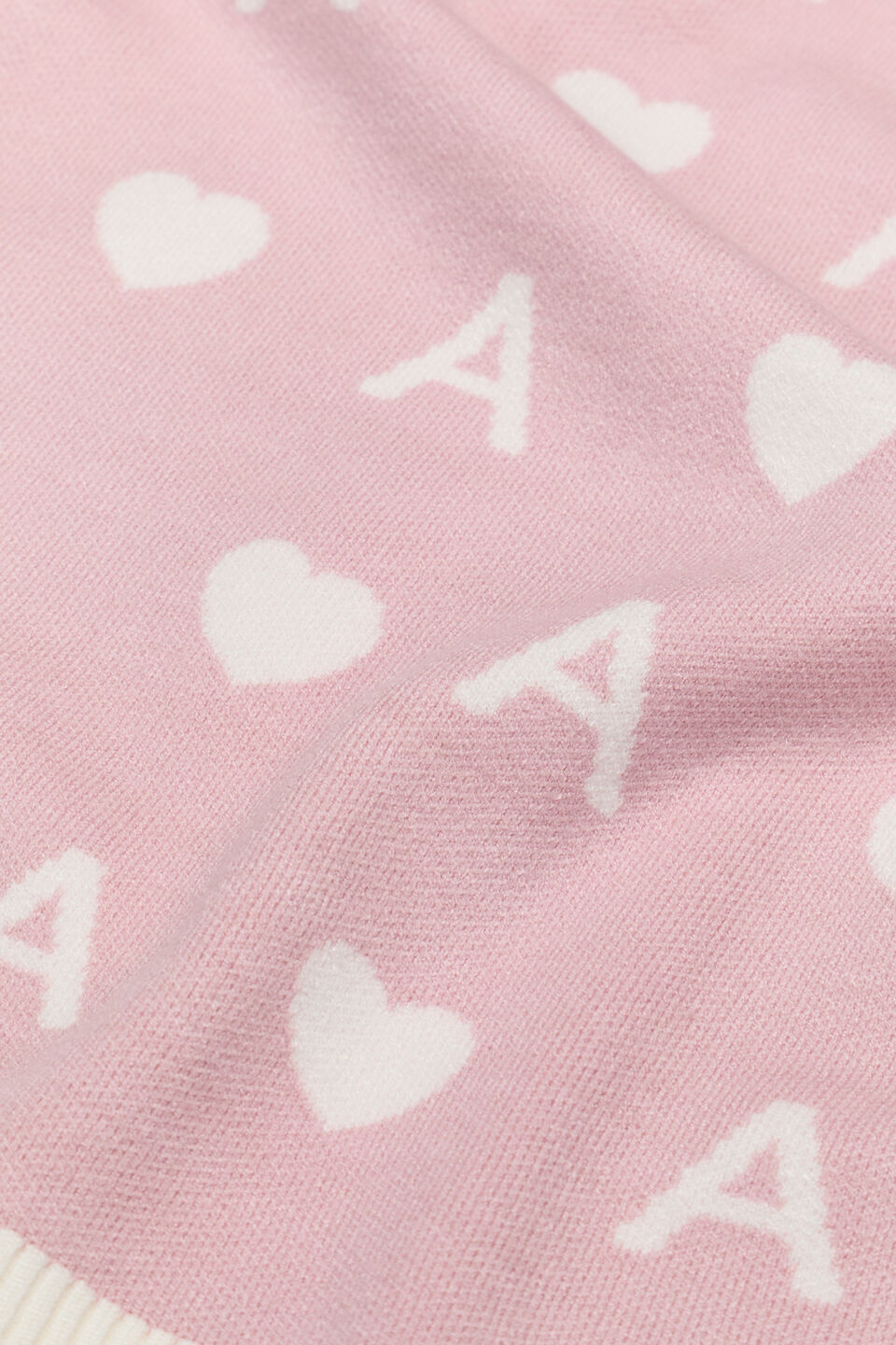 Heart Initial Blanket  A