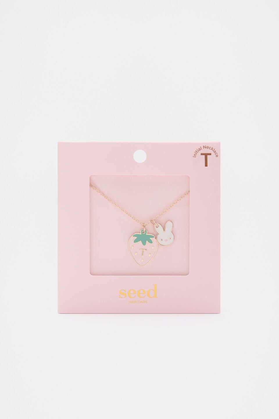 Bunny Initial Necklace  T