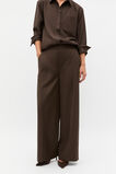 Elastic Waist Trouser  Dark Espresso  hi-res