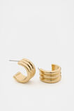 Trio Illusion Hoop  Gold  hi-res