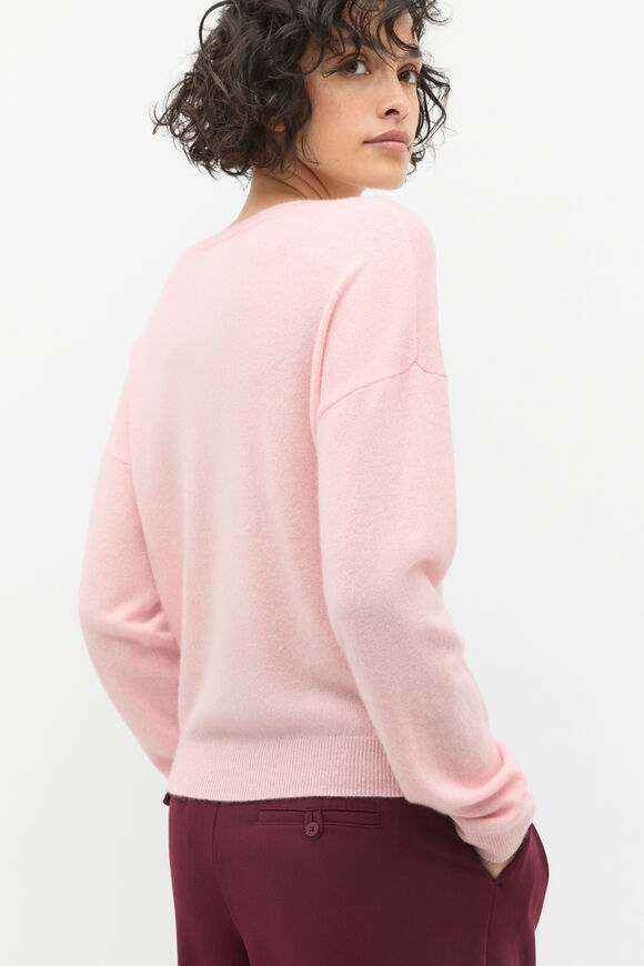 Cashmere Crew Neck Knit  Rose Petal Marle  hi-res