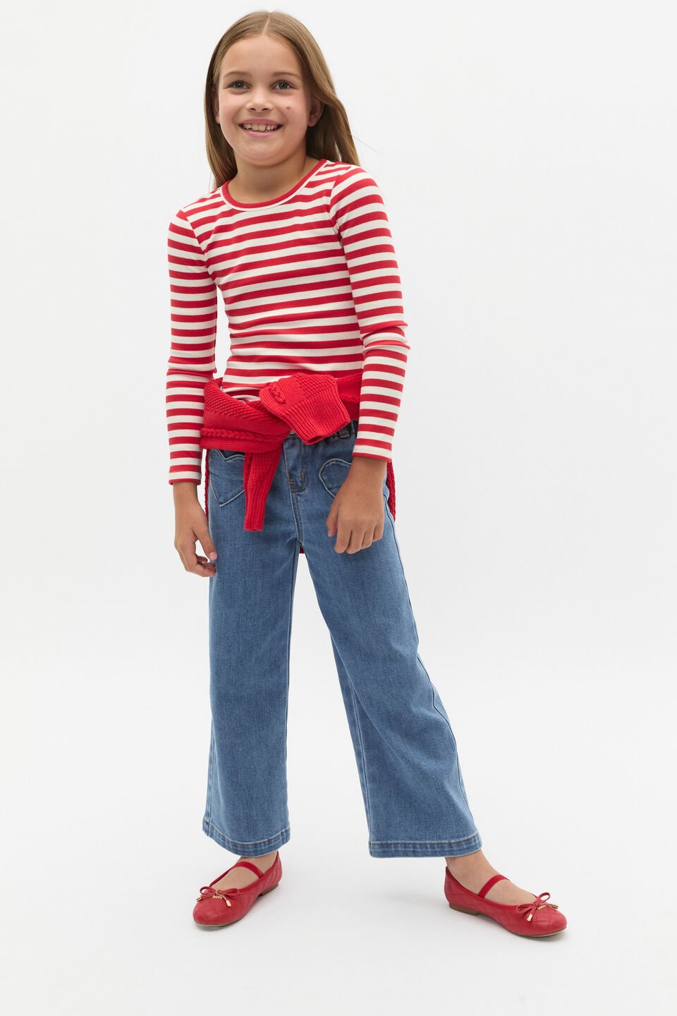 Stripe Rib Tee  Chilli Stripe