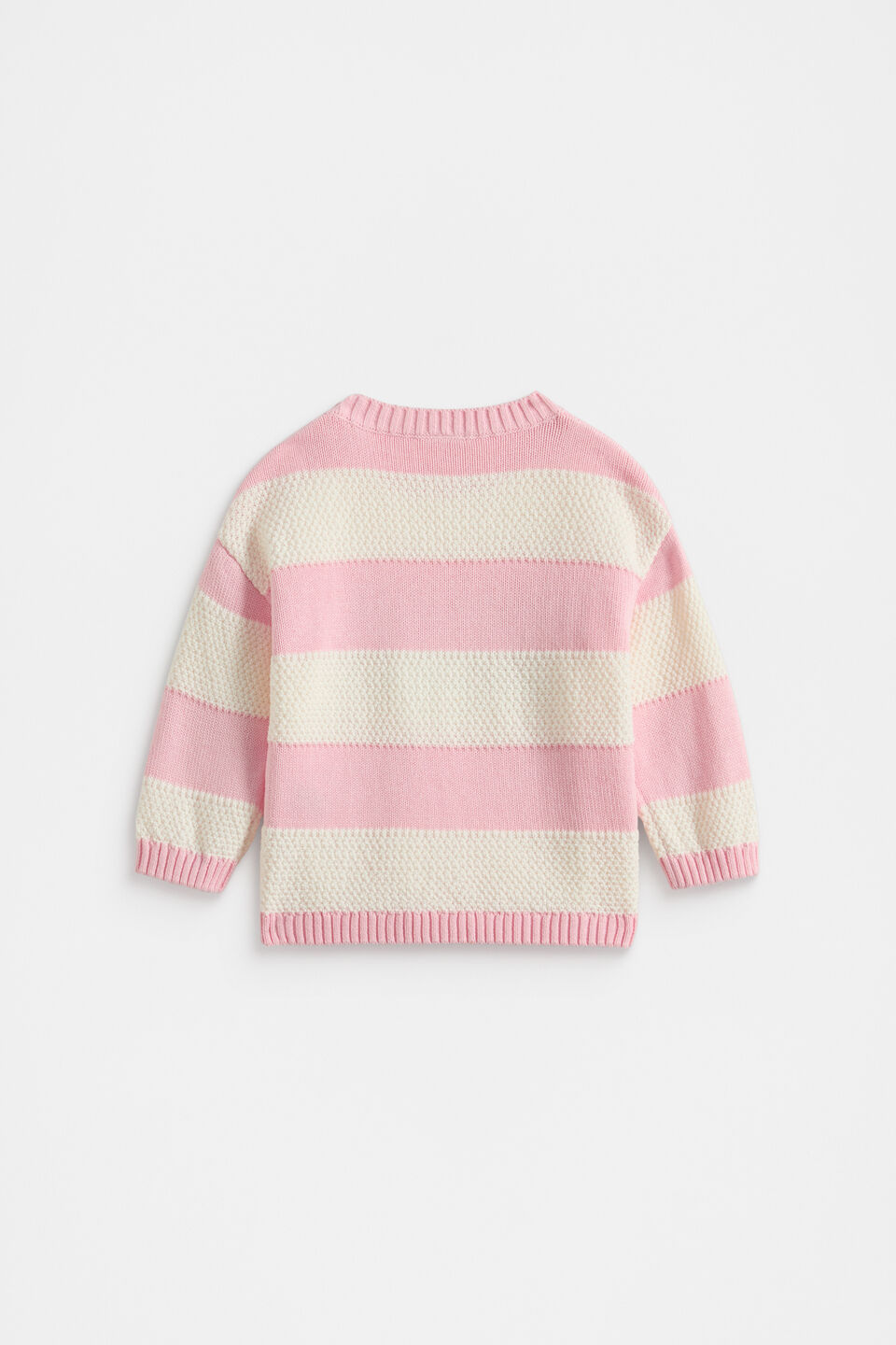 Stripe Knit Sweater  Rose Petal