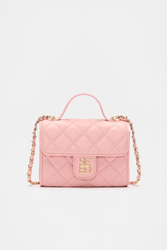 Quilted Top Handle  Rose Petal  hi-res