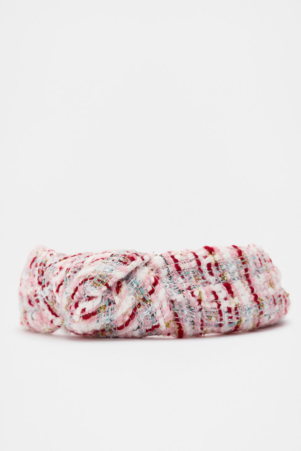 Tweed Knot Bow Headband  Multi