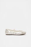 Sequin Bow Party Ballet  Cream  hi-res