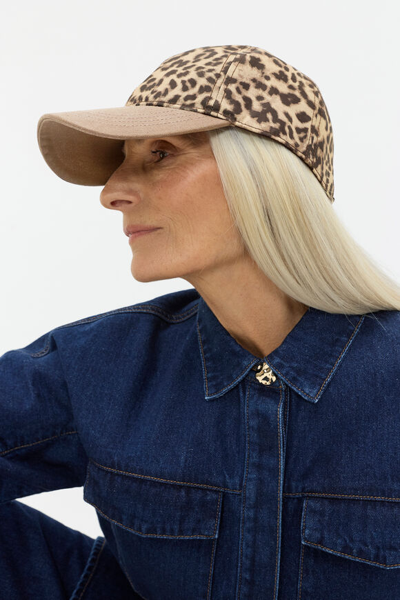 Printed Travel Cap  Animal Print  hi-res