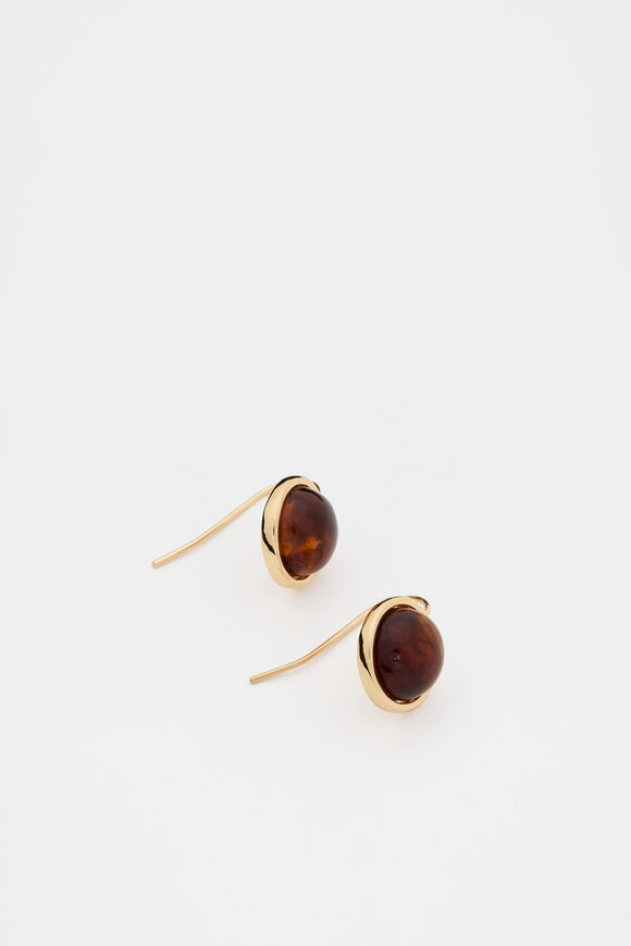 Resin Drop Earring  Tort  hi-res