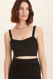Boucle Crop Bra Top  Black  hi-res