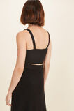 Boucle Crop Bra Top  Black  hi-res