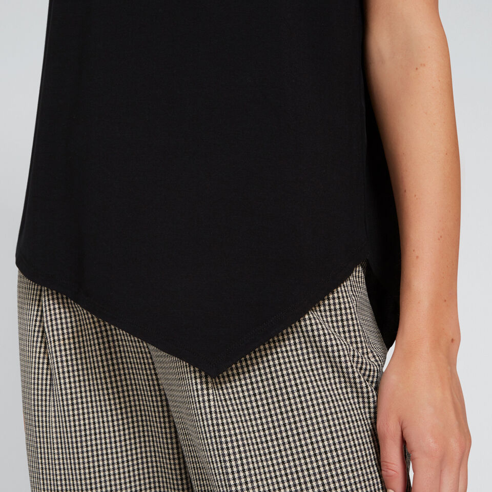 Asymmetric Woven Back Top  
