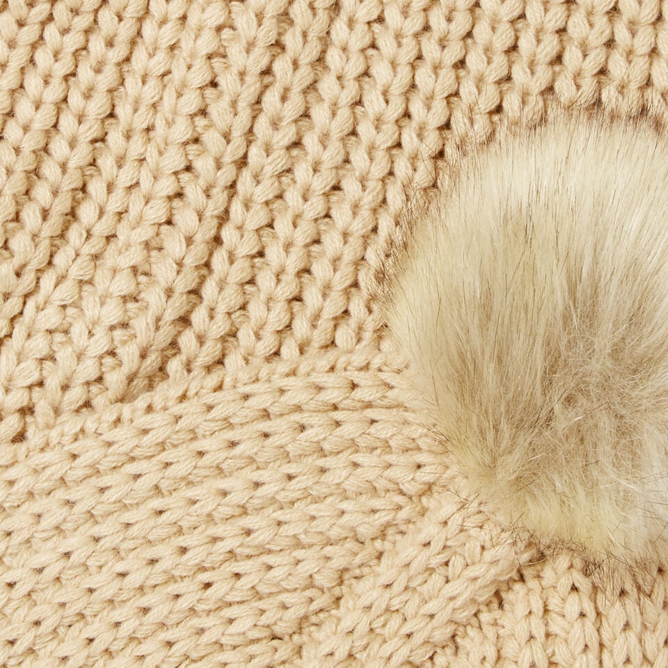 Pom Pom Trim Scarf  