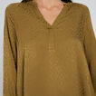 Animal Jacquard Blouse    hi-res