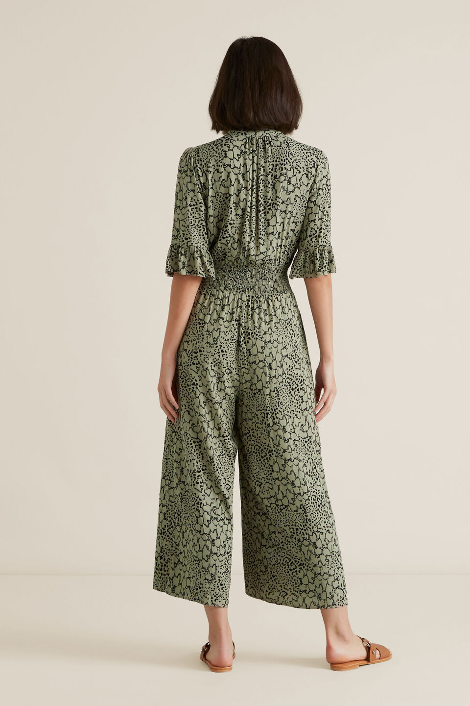Spliced Animal Jumpsuit  