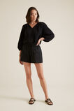Cheesecloth Blouse  Black  hi-res