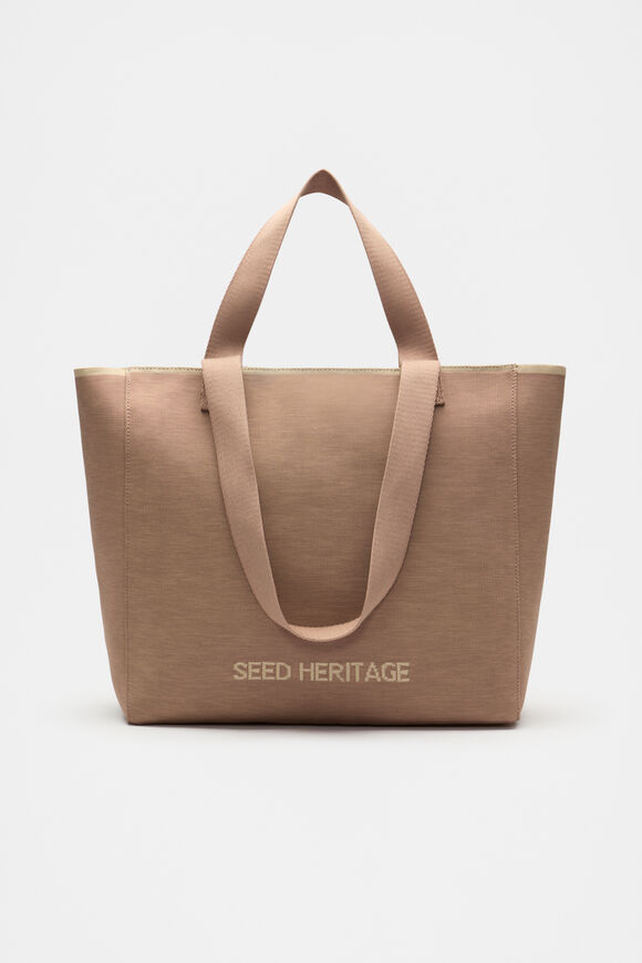 Knit Logo Tote  Amaretto  hi-res