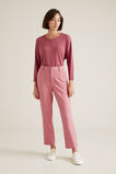 3/4 Sleeve Waffle Top    hi-res