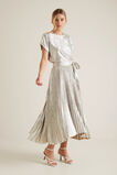 Metallic Short Sleeve Top    hi-res