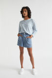 Denim Elasticated Short  Capri Wash  hi-res