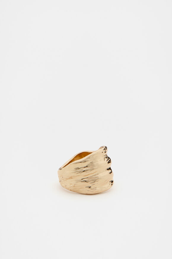 Crumpled Ring  Gold  hi-res