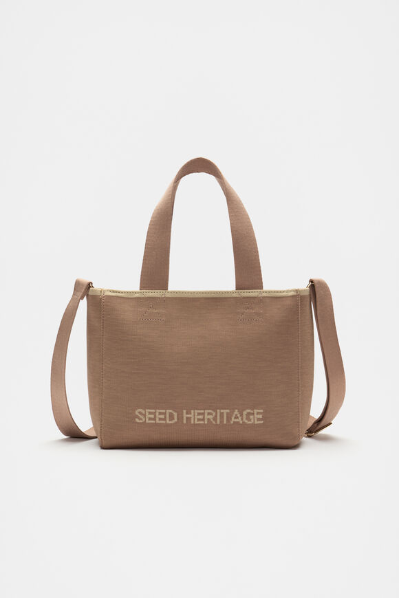 Knit Logo Mini Tote  Amaretto  hi-res