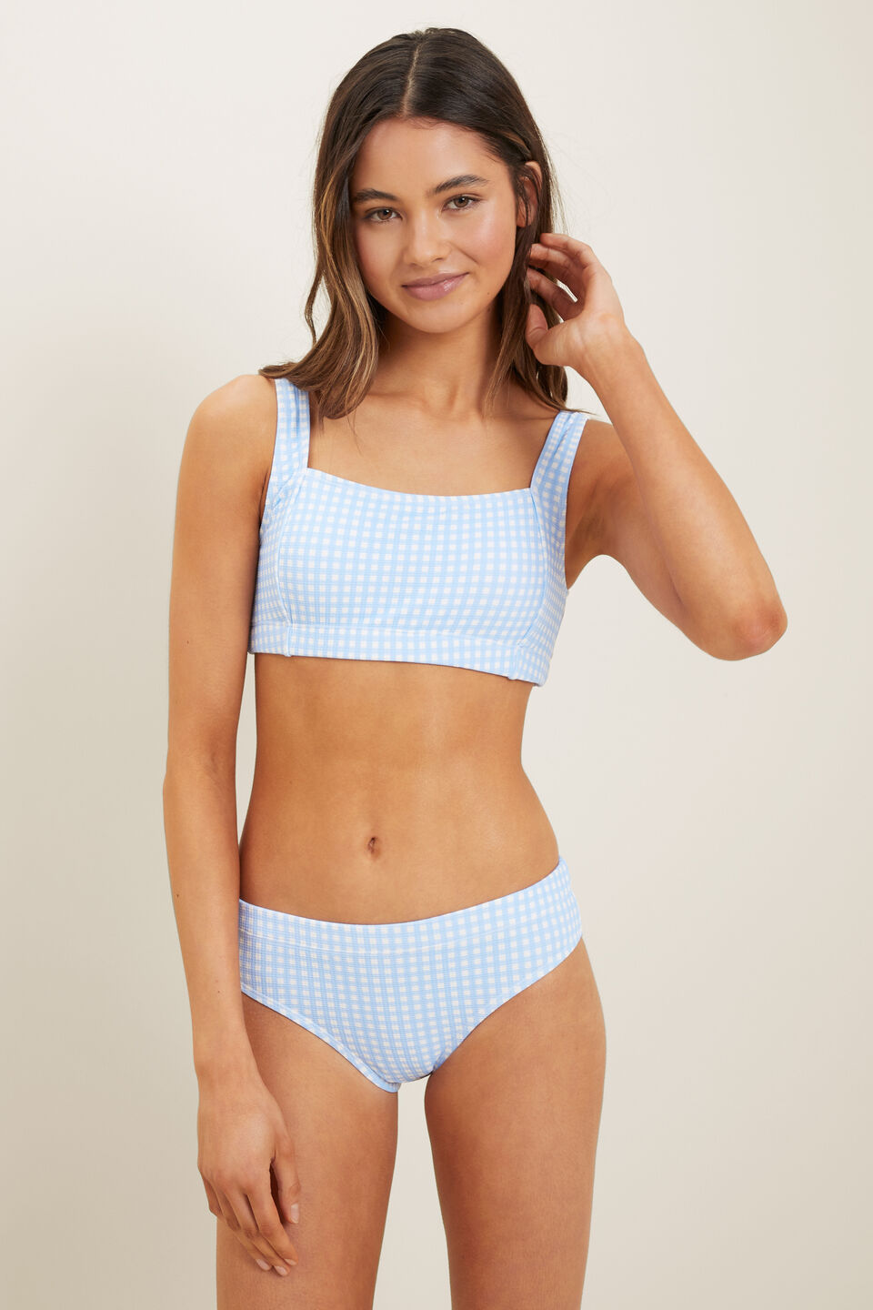 Gingham Bikini  Cornflower Blue