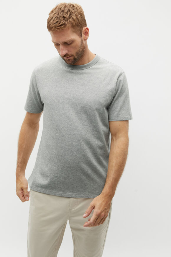 Crew Tee  Silver Marle  hi-res