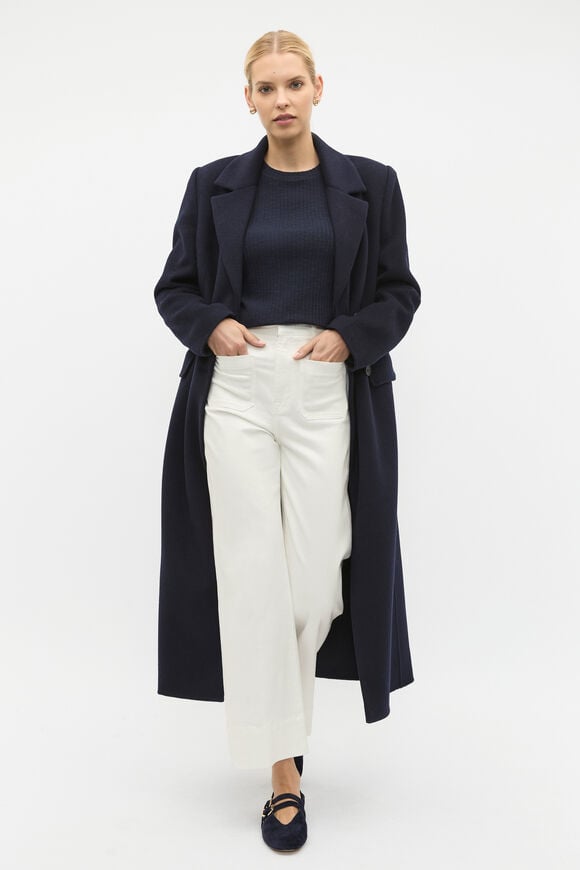 Textured Long Sleeve Top  Twilight Blue Twist  hi-res