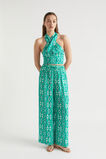 Linen Retro Halter Top  Jade Green Retro  hi-res