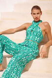 Linen Retro Halter Top  Jade Green Retro  hi-res
