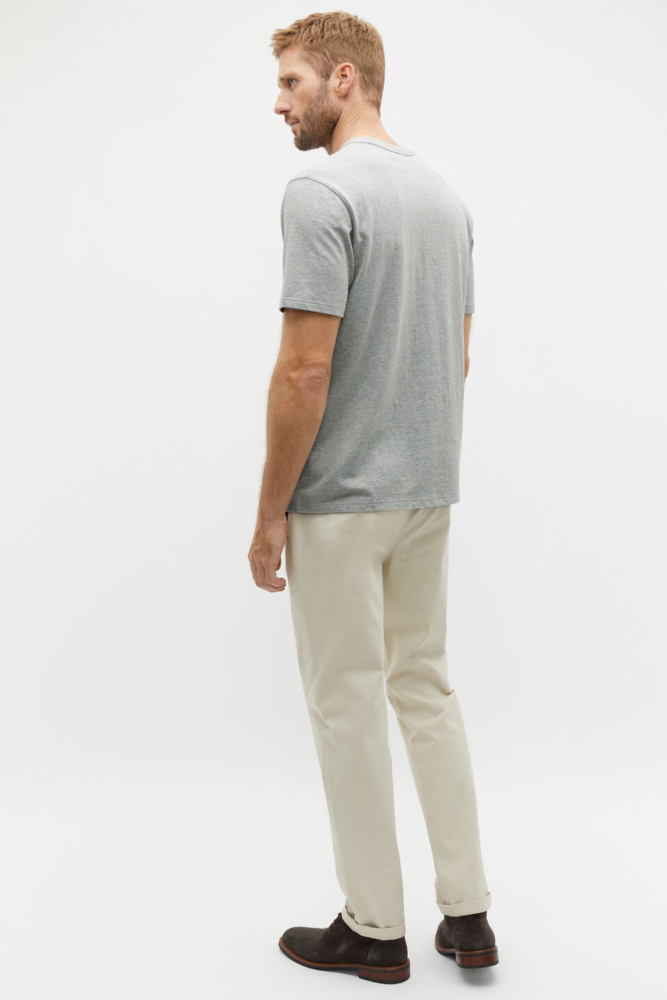 Crew Tee  Silver Marle