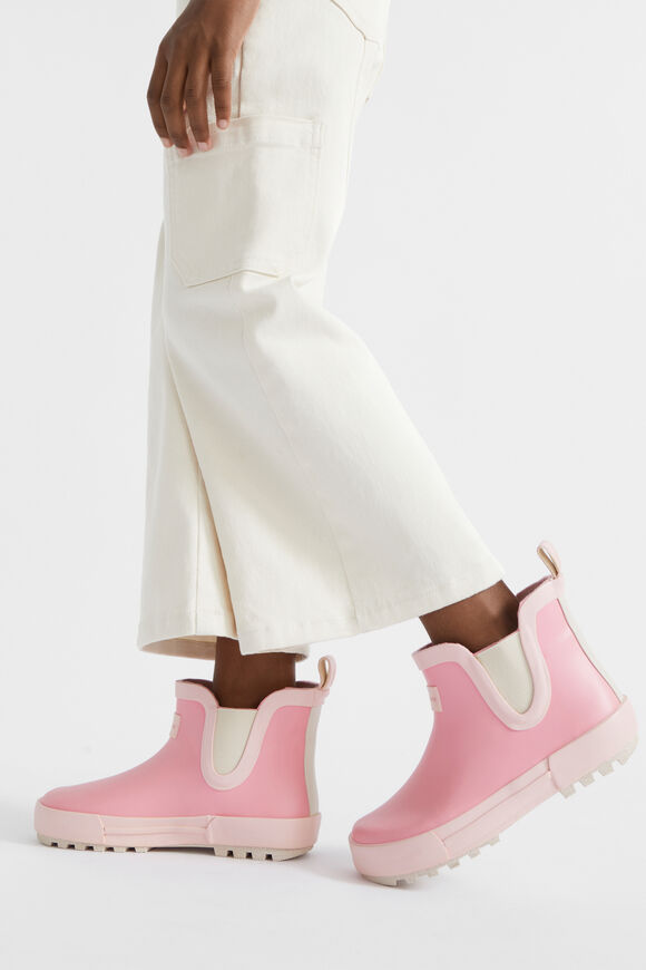 Colourblock Short Gumboot  Candy Pink  hi-res