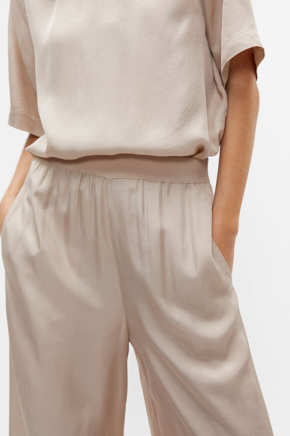 Textured Satin Pant  Cool Sand  hi-res