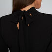 High Neck Jacquard Dress    hi-res