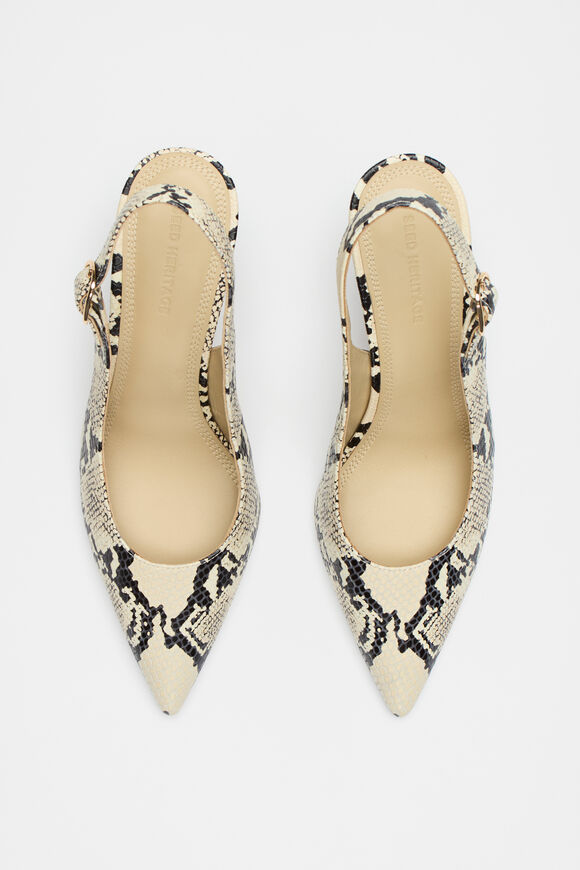 Elora Snake Print Slingback Pump  Snake Print  hi-res