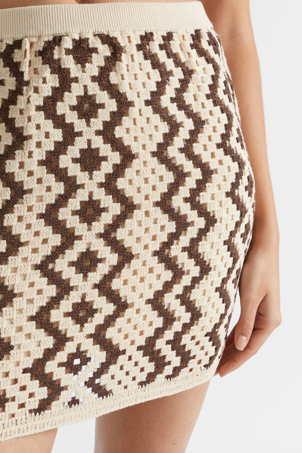 Crochet Mini Skirt  Multi