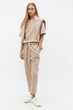 Tapered Leg Tie Pant  Cookie  hi-res
