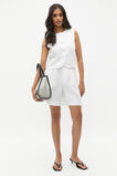 Linen Button Down Shell Top  Whisper White  hi-res