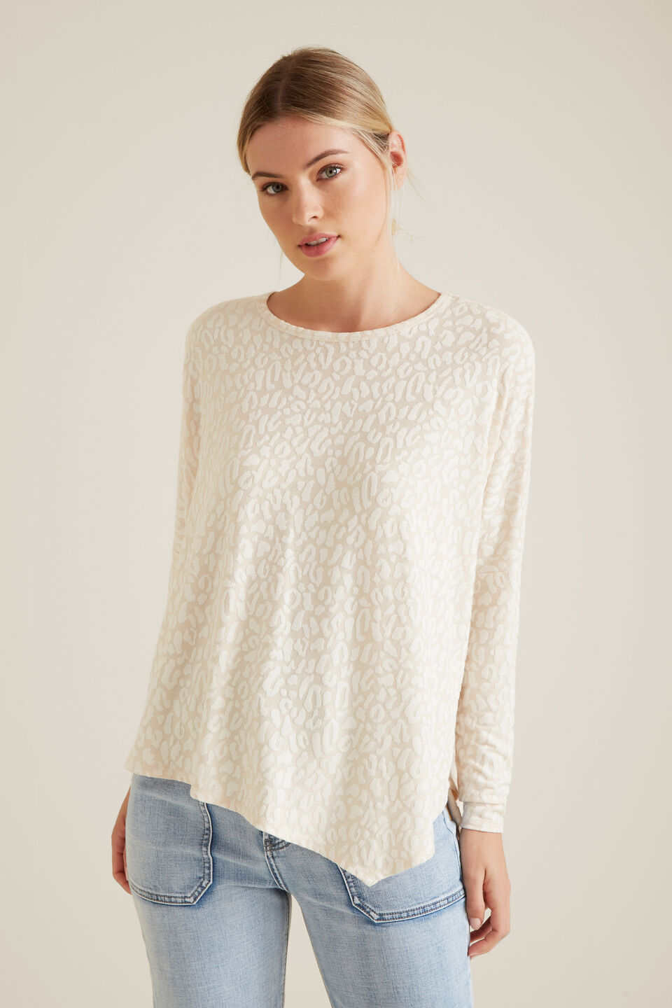 Ocelot Asymmetrical Sweater  