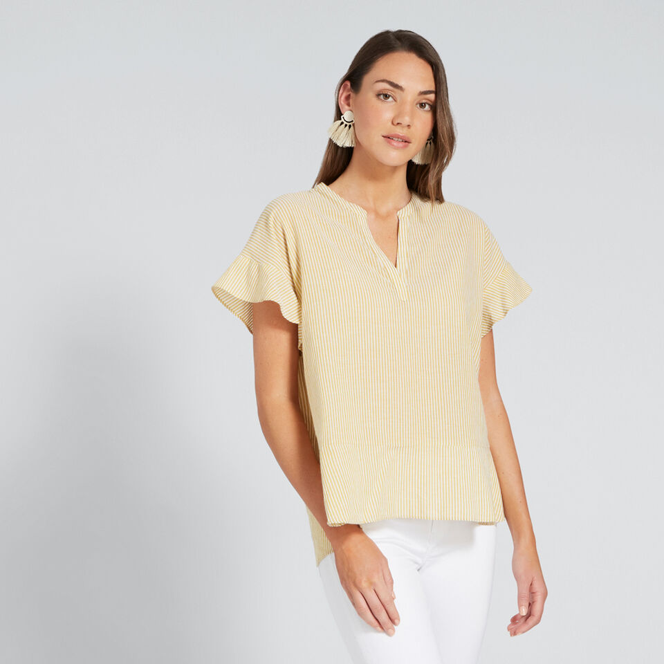 Comfy Frill Sleeve Top  