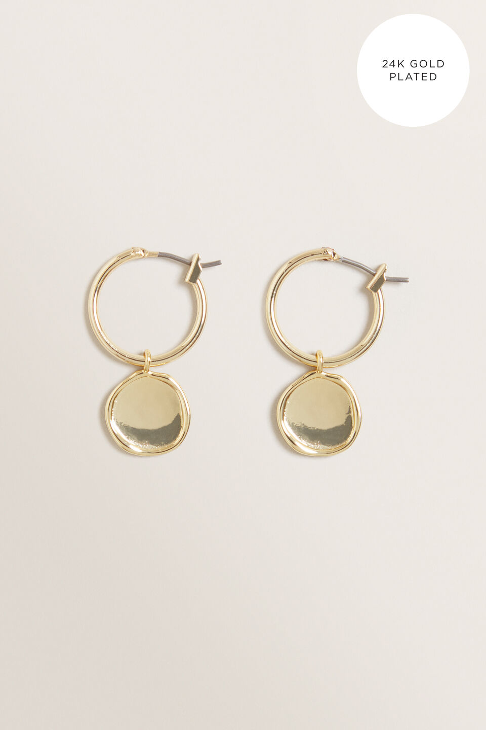 Fine Coin Pendant Hoops  9