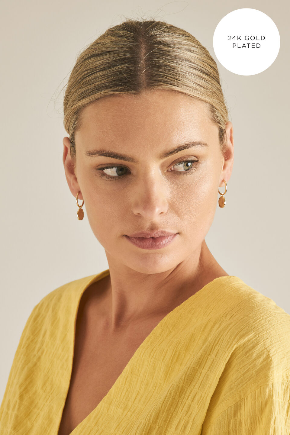 Fine Coin Pendant Hoops  9