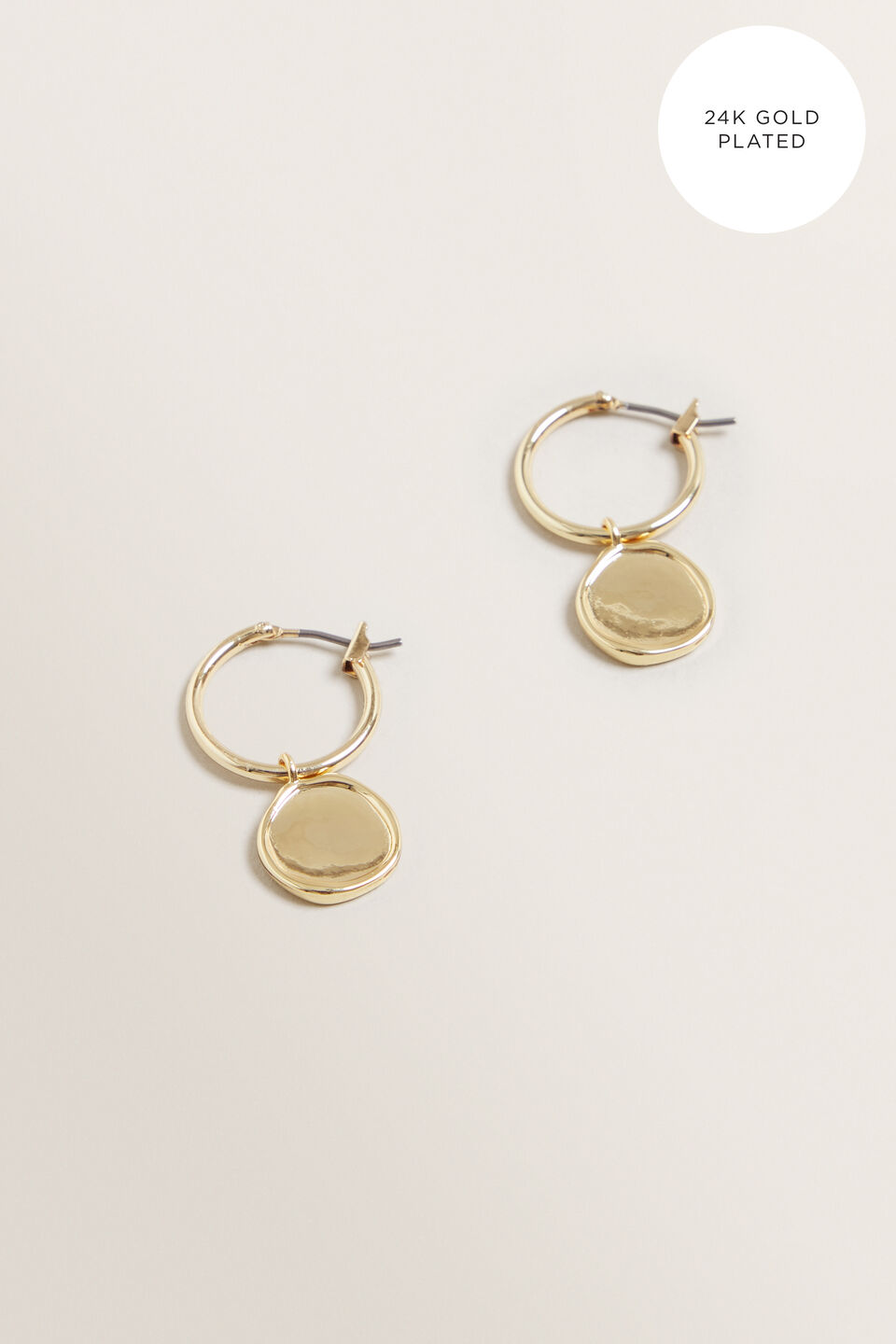 Fine Coin Pendant Hoops  9